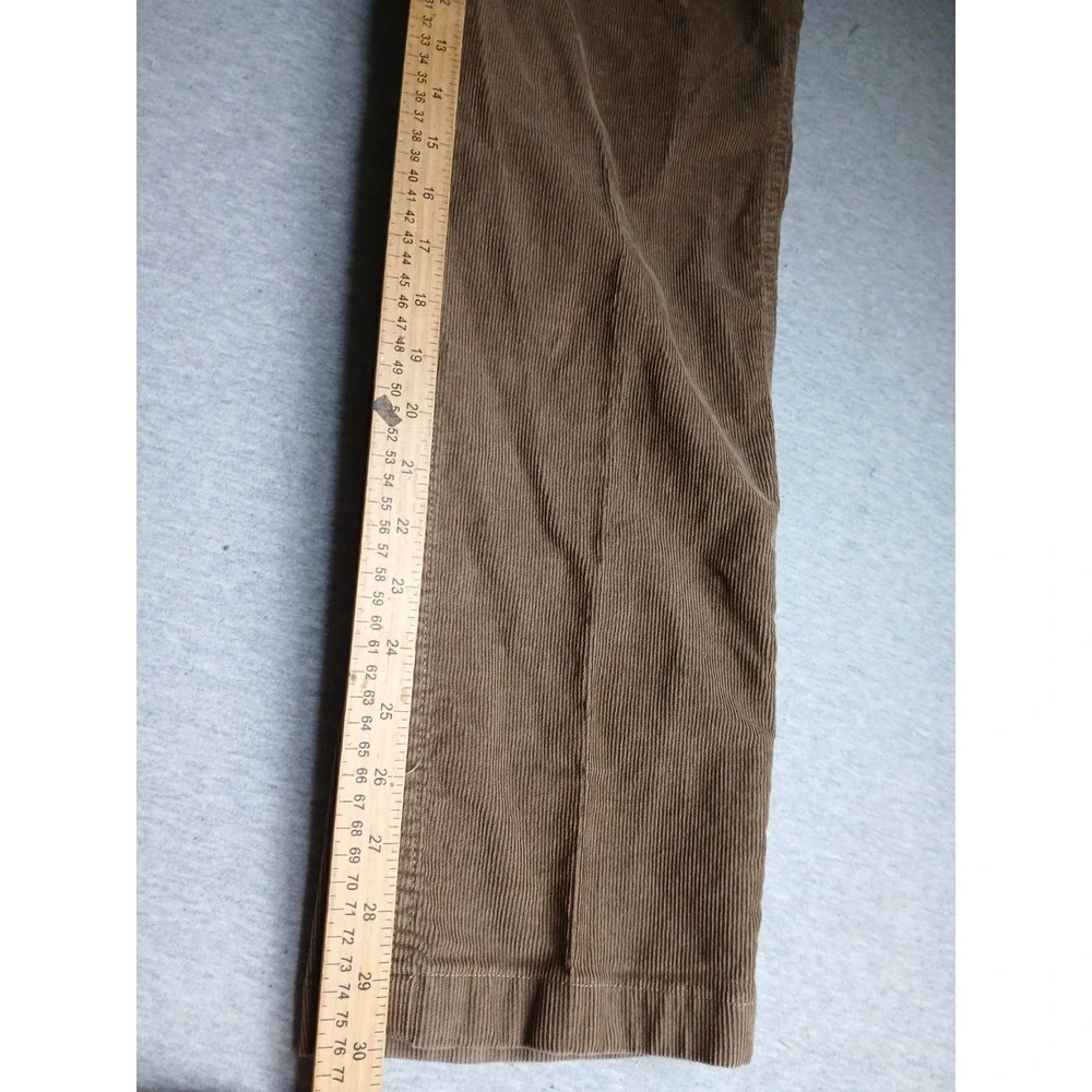 J Crew Pants Mens Medium Belted Corduroy Straight Leg Stretch Comfort Preppy